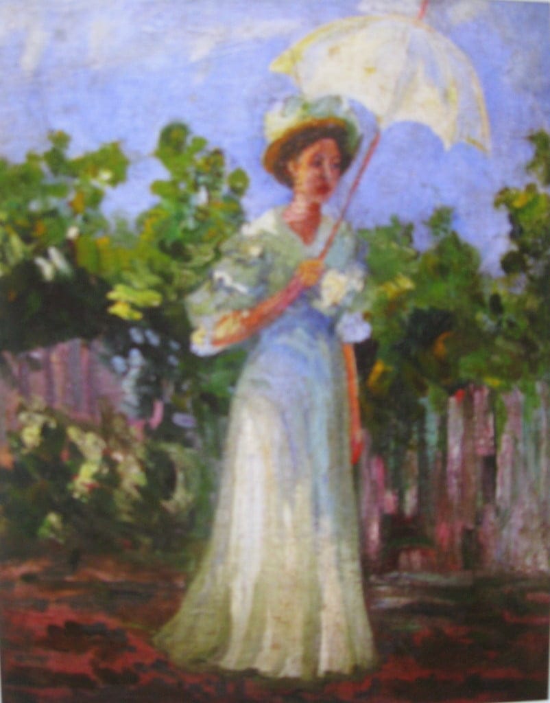 Devojka sa suncobranom 1907