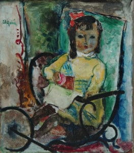 Devojčica u kolicima 1933