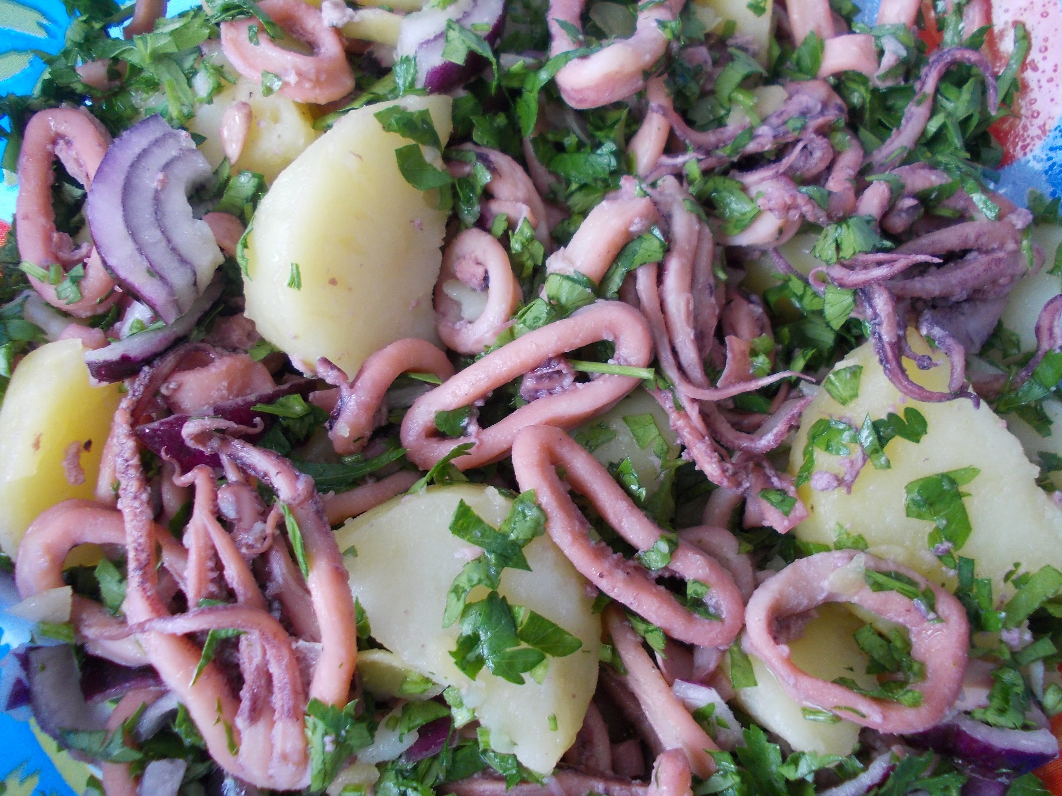 Lignje na salatu – recept