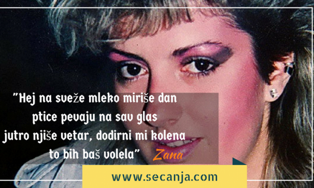 Zana Dodirni mi kolena tekst i video