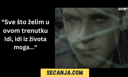 Sve što želim u ovom trenutku tekst i video