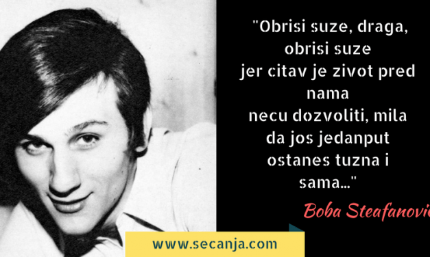 Obriši suze draga – Boba Stefanović