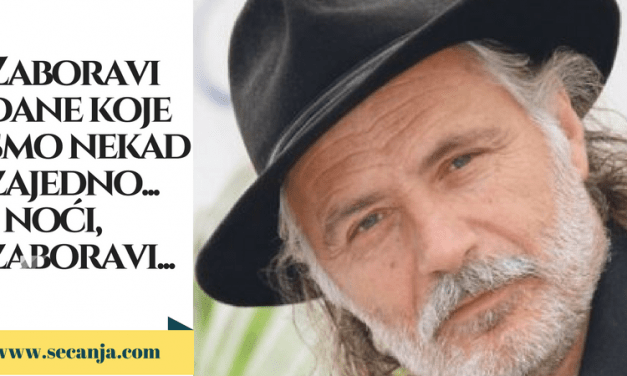 Zaboravi – tekst i video Rade Šerbedžija