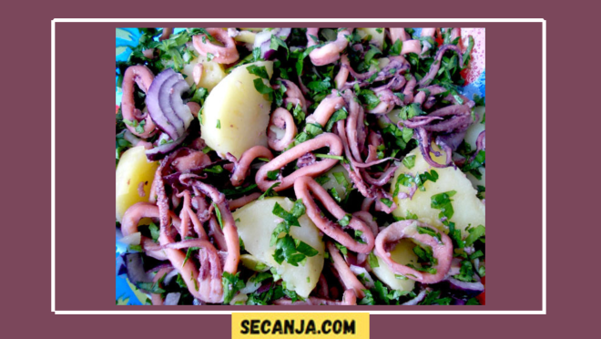 Lignje na salatu – recept